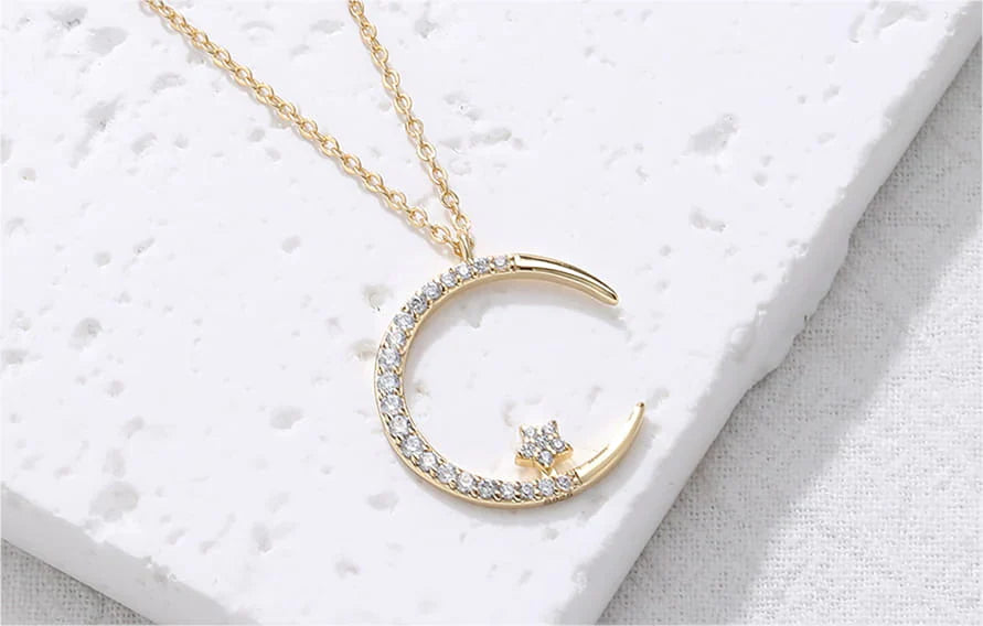 💎 Magnetotherapy Therapy Moon Star Necklace (Limited Offer 🔥 Clearance Sale - 80% Off)