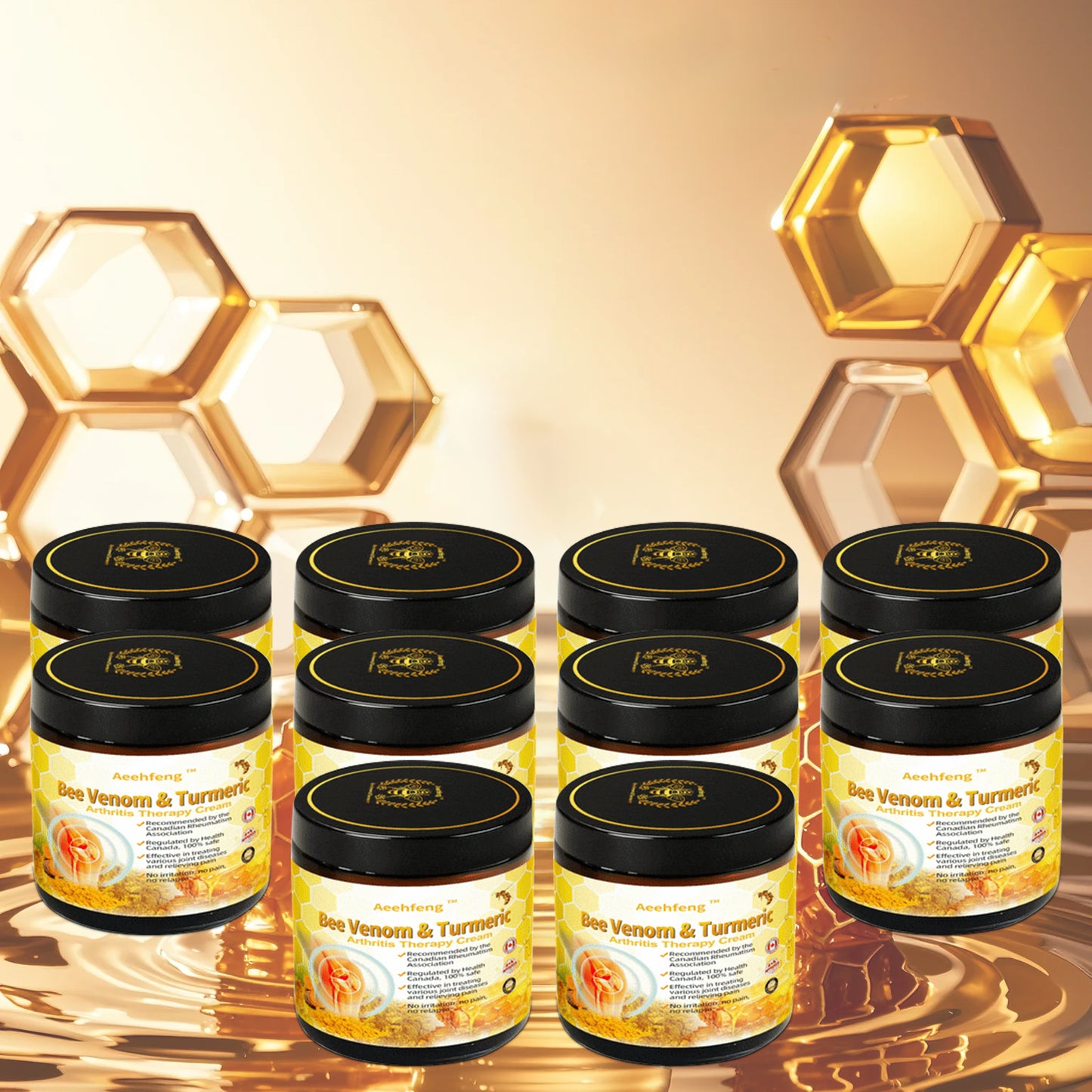 ✨Aeehfeng™ Bee Venom&Turmeric Arthritis Therapy Cream—Specializing in orthopedic conditions and joint pain