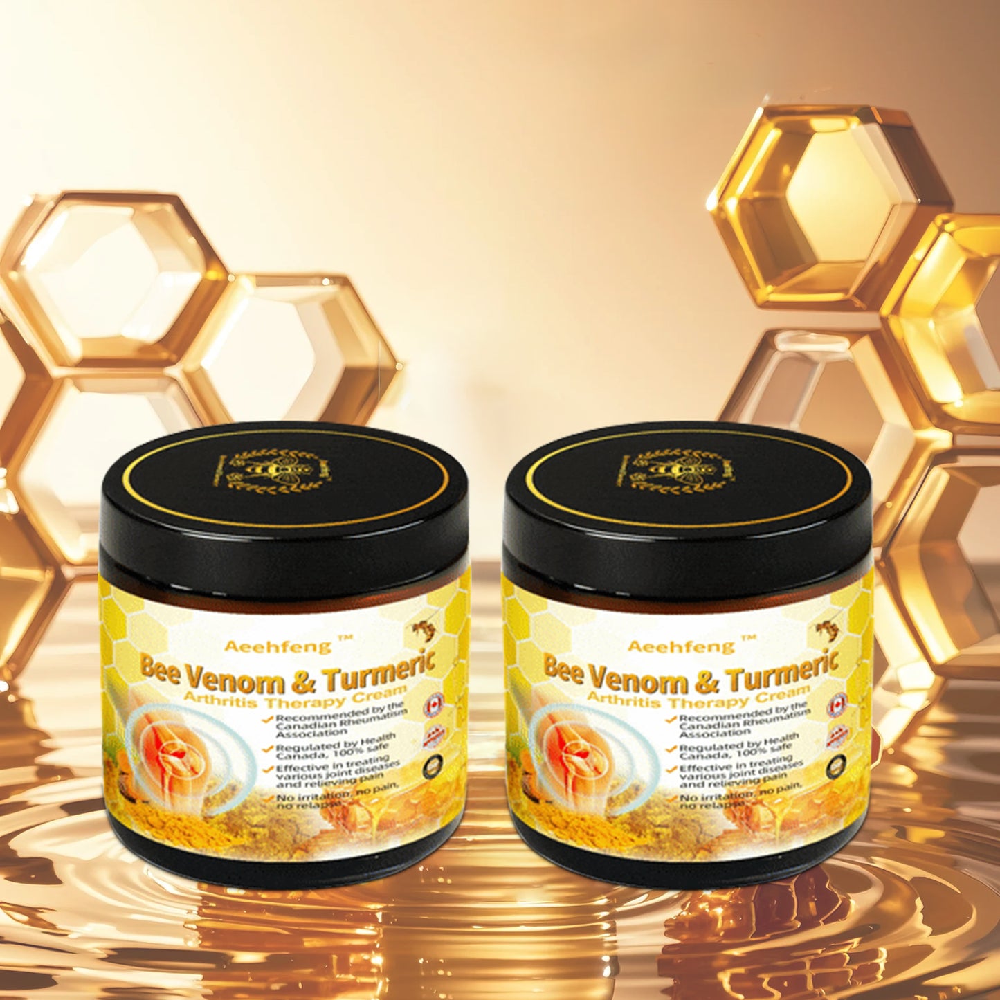 ✨Aeehfeng™ Bee Venom&Turmeric Arthritis Therapy Cream—Specializing in orthopedic conditions and joint pain